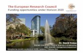 The European Research Council - gov.si · Established by the European Commission ... The ERC: Some take-home messages The ERC's strategy is made BY scientists FOR scientists The ERC
