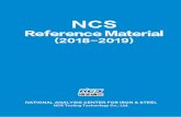 NCS - gsometal.rugsometal.ru/Catalogues 2011/NCS CRMs 2016-2017.pdf · NATIONAL ANALYSIS CENTER FOR IRON & STEEL NCS Testing Technology Co., Ltd. NCS Reference Material (2018-2019)