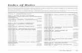Index of Rules - Texas · Index of Rules The following table includes ... CHAPTER 5. GENERAL ADMINISTRATION 1 TAC §5.101 ... 1 TAC §12.53 ...