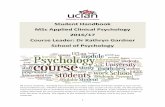 Student Handbook MSc Applied Clinical Psychology 2016… · Student Handbook MSc Applied Clinical Psychology 2016/17 ... 6 1.2 Assessment and Learning Outcomes ... Psychology) Module