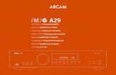 user Manual - Arcam Manual/A29_MANUAL... · E-4 welcome… Thank you and congratulations for purchasing your Arcam FMJ Amplifier. Arcam has been producing specialist audio products