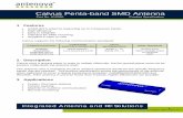 Calvus Penta-band SMD Antenna - Digi-Key Sheets/Antenova/A10340.pdf · Integrated Antenna and RF Solutions 1 Product Specification 09MD-0023-2-PS Calvus Penta-band SMD Antenna Part