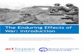 The Enduring Effects of War: Introduction all plans website.pdf · The Enduring Effects of War: Introduction ... The places where Australians fought and the nature of warfare during