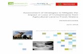 Agresearch report: Assessment of Strategies to Mitigate the … · Assessment of strategies to mitigate the impact or loss of contaminants from agricultural land to fresh waters 1