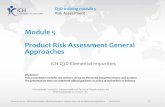 Module 5 Product Risk Assessment General Approaches · Module 5 Product Risk Assessment General Approaches ICH Q3D Elemental Impurities International Council for Harmonisationof Technical