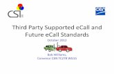 CEN eCall Application level Standards - heero-pilot.eu · Third Party Supported eCall and Future eCall Standards October 2012 . Bob Williams, Convenor CEN TC278 WG15