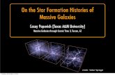 On the Star Formation Histories of Massive Galaxies .On the Star Formation Histories of Massive Galaxies