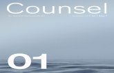 Counsel - Tasmanian Bar€¦ · Counsel The Journal of the Tasmanian Bar 8 9 to requests regarding the position of the Tasmanian Bar on issues as they arise, and spending considerable