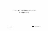 VHDL Reference Manual - University of California, Irvinejmoorkan/vhdlref/Synario VHDL Manual.pdf · VHDL Reference Manual iii Table of Contents 1. ... Moore Machine.....3-28 Mealy