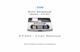 POS Terminal - tvs-e.in PT262/IndiaPOS PT2622 - User manu… · PT - 262 1-2 Thanks for purchasing TVS PT-262 POS Terminal. This is a powerful, easy-to-use high-quality piece of commercial