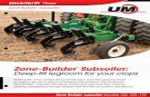 Zone-Builder Subsoiler - Unverferth · Yields suffer when compaction prevents plant roots from growing freely ... Zone-Builder® Subsoiler with 30” Spacing Horsepower requirements