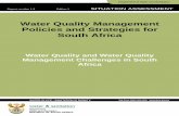 Water Quality Management Policies and Strategies for 1.3_WQ and WQ · Water Quality Management Policies