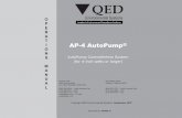I AP-4 AutoPump - QED Environmental Systems · AP-4 AutoPump ® Document No ... 37 Chapter 6: Maintenance_____38 General Maintenance ... Figure 37 -Short AP-4/TL Performance Curves: