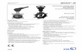 BOAX N page1 - משאבות מים וציוד טכני1).pdf · •BOAXMAT --N valves with electrical actuators ACTELEC. •Washed and packed valves without substances impairing ...