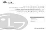 Commercial Mode Setup Guide - LG€¦ · 4 206-4200 IMPORTANT SAFETY INSTRUCTIONS (Continued from previous page) 22. Outdoor Antenna Grounding If an outside antenna or cable system