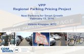 VPP Regional Parking Pricing Project - newpartners.org · VPP Regional Parking Pricing Project ... and works better within capacity ... modal planning and financial analysis