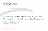 Economic Outlook Seminar: Economic Prospects and ... · Economic Outlook Seminar: Economic Prospects and Challenges for Singapore ... Development Manpower Lean SC Core ... •What