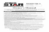 Product Manual for NorthStar Chemical Sprayer - … · M268170F.1 Owner’s Manual Instructions for Assembly, Testing, Operation, Servicing, and Storage Skid Sprayer: Outdoor agricultural