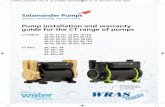 Pump installation and warranty guide for the CT range of … · Pump installation and warranty guide for the CT range of pumps CT FORCE 15 PT, 15 TU, 15 IPT, 15 ITU 20 PT, 20 TU,