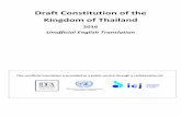 Draft Constitution of the Kingdom of Thailand · Draft Constitution of the Kingdom of Thailand ... 4 Chapter 1: General Provisions ... Section 5 The Constitution is the supreme law