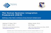 Multi-service human systems integration framework€¦ · Pacific Science and Engineering Group . USAF 711th ... DoD Joint Software Systems Safety Engineering Handbook ... Air Force