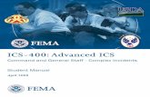 ICS-400: Advanced ICS - FRANKLINEM.ORG · Explain how major incidents pose special management challenges. ... (current lesson) Unit 2: ... Page 2-8 ICS-400: Advanced ICS Student Manual
