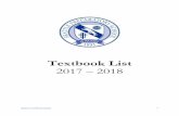 Textbook List - seaprep.org · Textbook List 2017 – 2018 . Return to ... Window AP U.S. History Prep ... Book The Lone Ranger and Tonto Fistfight in Heaven (Grove, 20th Anniversary