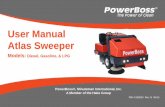 User Manual Atlas Sweeper - .User Manual Atlas Sweeper Models: Diesel, Gasoline, ... • Fire-in-hopper