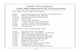 Table of Contents Time Management & Productivity · Table of Contents © Atticus SECTION 12.00: ... Marketing Events ... 15 Minute Project Update Form © Atticus
