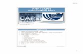 PMP/CAPM€¦ · Tips & Tricks to pass the exam 5. ... Source: CAPM / PMP Certification Handbook PMP CAPM  CAPM PMP No. of Scored Questions 135 175