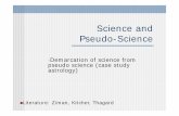 Science and Pseudo-Science - Universitetet i Oslo · Science and Pseudo-Science ... marketing: “DetoxDetox ” Does the cock’s crow ... Called for the rejection of astrology,