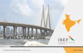 INFRASTRUCTURE - ibef.org · In 2016, India jumped 19 places in World Bank's Logistics Performance Index (LPI) 2016, to rank 35th amongst 160 countries. Improvement in logistics .