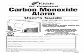 AC Powered Carbon Monoxide Alarm - 1000Bulbs.com · Kidde Direct Plug CO Alarm Models: KN-COB-DP-H Basic ACCO Alarm KN-COB-LCB-A Basic Alarm with Battery Backup and Tamper-Resist