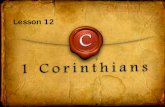 Lesson 15: 1 Corinthians - Clover Sitesstorage.cloversites.com/bethanybaptistchurch3/documents/Lesson 12... · 1 Corinthians: 2. Church Discipline (chapter 5): ... 3. Legal disputes