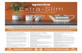 Spectra Extra-Slim Installation Instructions.qxp Layout 1 ...spectraworksurfaces.co.uk/extraslim/wp-content/uploads/Spectra... · Spectra Extra-Slim Installation Instructions.qxp_Layout