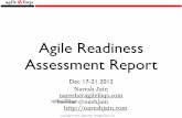 Agile Assessment Report - AgileFAQs - Expert Agile, Scrum ...€¦ · Summary of our visit ... Scrum Master 2:30 PM - 7:00 PM Detailed review of Project 1 Entire Team (Devs, QAs,