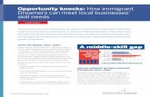 Opportunity knocks: How immigrant Dreamers can meet … · A FACT SHEET Opportunity knocks: How immigrant Dreamers can meet local businesses’ skill needs WHAT ARE MIDDLE-SKILL JOBS?