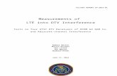 docs.fcc.gov€¦  · Web viewFCC/OET REPORT TA-2014-01. Measurements of LTE into DTV Interference. Tests on four ATSC DTV Receivers of OFDM 64 QAM Co- and Adjacent-channel Interference