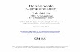 Job Aid for IRS Valuation Professionals on Reasonable ... Compensation Job Aid for... · 29.10.2014 · Reasonable . Compensation . Job Aid for . IRS Valuation Professionals* *(This