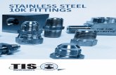 STAINLESS STEEL 10K FITTINGS - TIS Hydraulics · index tis stainless 10k fittings specification and application guidelines 4 bsp connections bsp’p’ (cs) male x bsp’p’ swivel