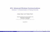 4F5: Advanced Wireless Communicationsjs851/4F5L12/L7.pdf · 4F5: Advanced Wireless Communications Handout 7: Characterisation of Fading Channels ... Image from A. F. Molisch, Wireless