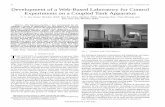 Development of a web-based laboratory for control ...uav.ece.nus.edu.sg/~bmchen/papers/ieee-education.pdf · Development of a Web-Based Laboratory for Control ... as the process rig