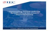 Optimizing SolderVolume Specifications for Class 3 ... papers/Solder... · Trusted Ingenuity. Proven Reliability. SM Optimizing SolderVolume Specifications for Class 3 Manufacturing