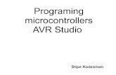 Programing microcontrollers AVR Studiogrochu/wiki/lib/...2012_2:stipe-avr.pdf · Atmega 32 microcontroller Programming can be done in several Languages ... new product based on an