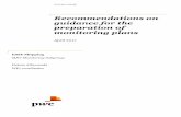 Recommendations on guidance for the preparation of ... · Recommendations on guidance for the ... best practice for the preparation of Monitoring ... (e.g. dry docking, ...