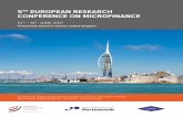 5 EUROPEAN RESEARCH CONFERENCE ON MICROFINANCE Eur... · with over 150 delegates and speak- ... 5th European Research Conference on Microfinance 2017 – Monday 12th June 5 ISLAMIC