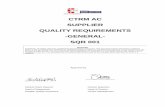 ctrm Ac Supplier Quality Requirements -general- Sqr · ctrm ac supplier quality requirements -general- sqr 001 warning ©ctrm ac. ... sqr 001 issue no: ...