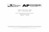 Free-Response Questions and Solutions 1969 – 1978 · AP Calculus Free-Response Questions and Solutions 1969 ... The College Board and the Advanced Placement Program encourage teachers,