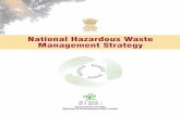 National Hazardous Waste Management Strategy · TABLE OF CONTENTS Contd.... 4 Categories Of Waste Hazardous Waste 5. Components of Hazardous Waste Management Strategy : 6. Setting-up