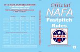 2014 NAFA-PLAYER’S CHOICE Official TEAM … · Appendix B DP/Flex ... 8 - NAFA DS (DEFENSIVE SPECIALIST) RULE DP ... The 10th spot D.S. (Defensive Specialist) box on the lineup